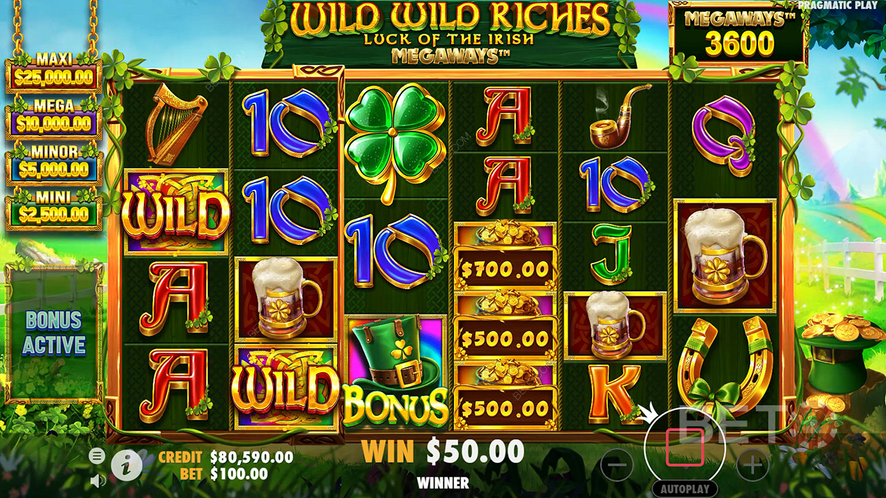 Bonus Özellikler Wild Wild Riches Megaways tarafından açıklanmıştır Pragmatic Play