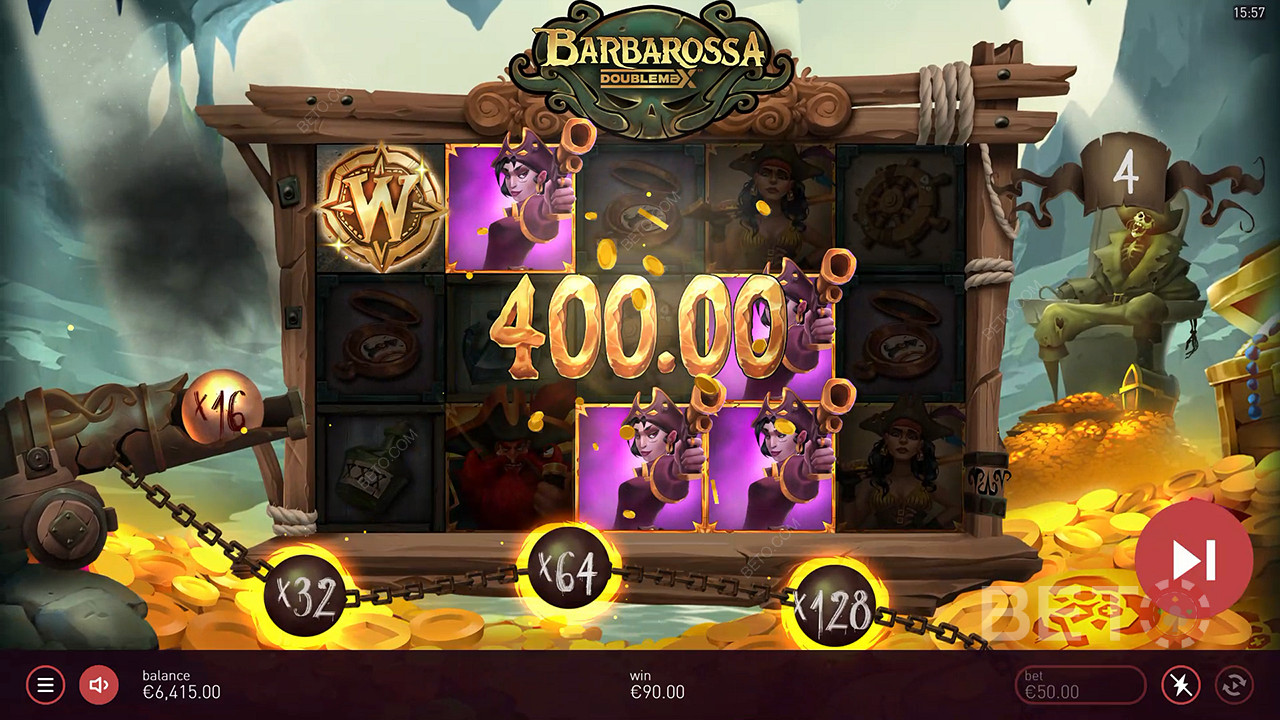 Barbarossa DoubleMax Slot Makinesinde bahsinizin 20.000 katını kazanın!