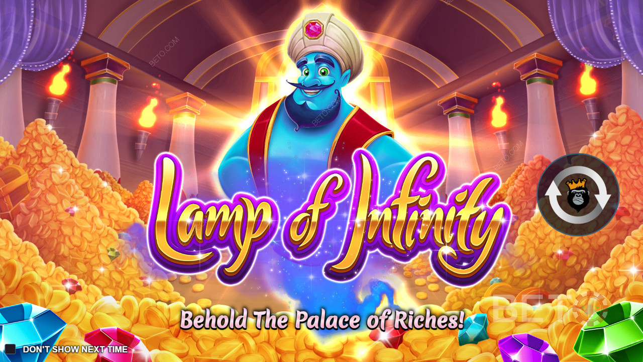 Lamp of Infinity online slot oyununda cinden dileklerinizi yerine getirmesini isteyin