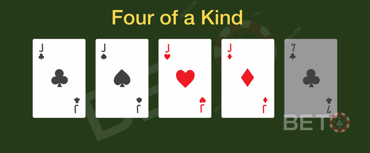 Pokerde dört çeşit