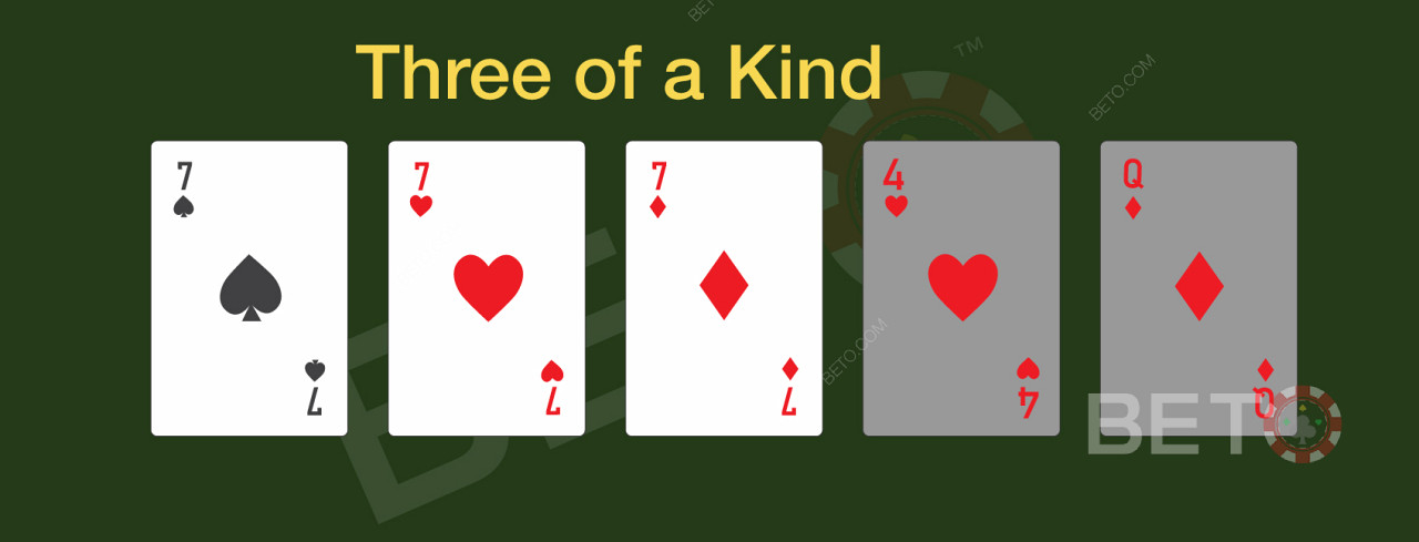 Online pokerde üç tür