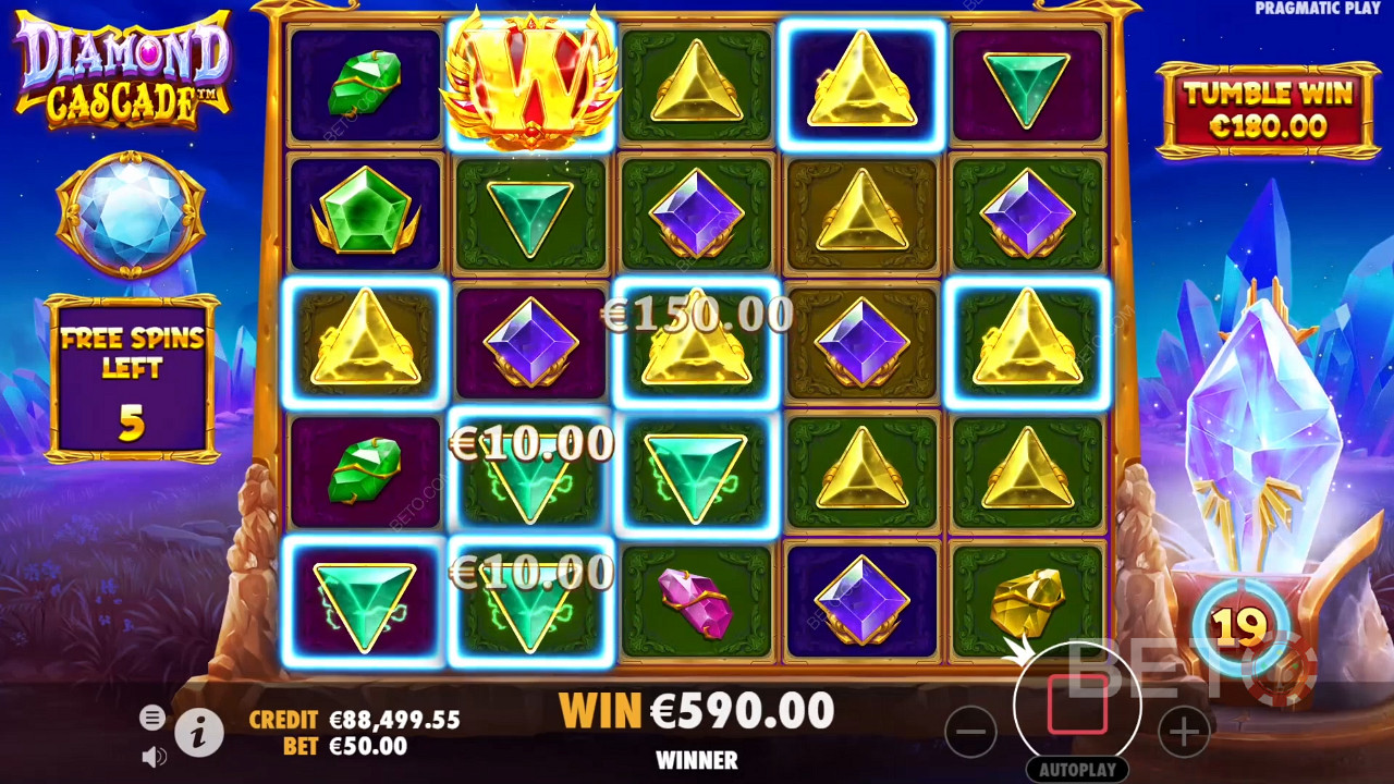 Diamond Cascade Slot Online için Karar