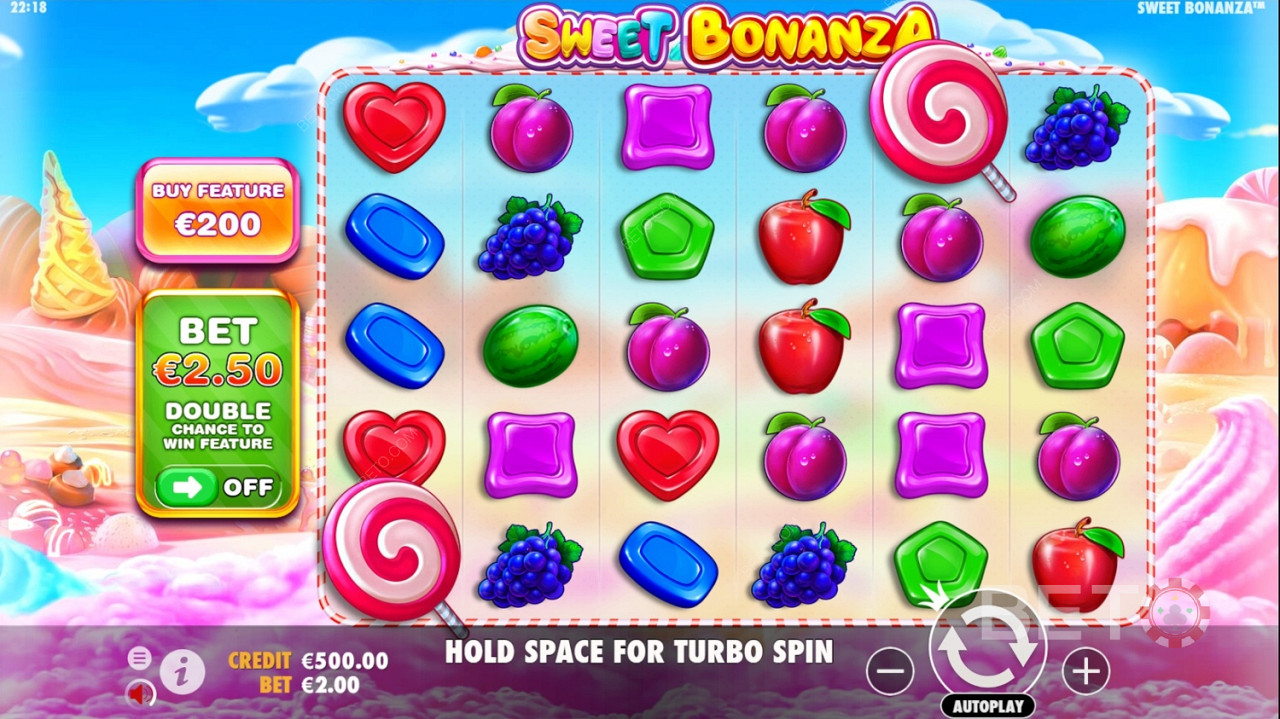 Renkli casino oyunu Sweet Bonanza slotunu oynayın