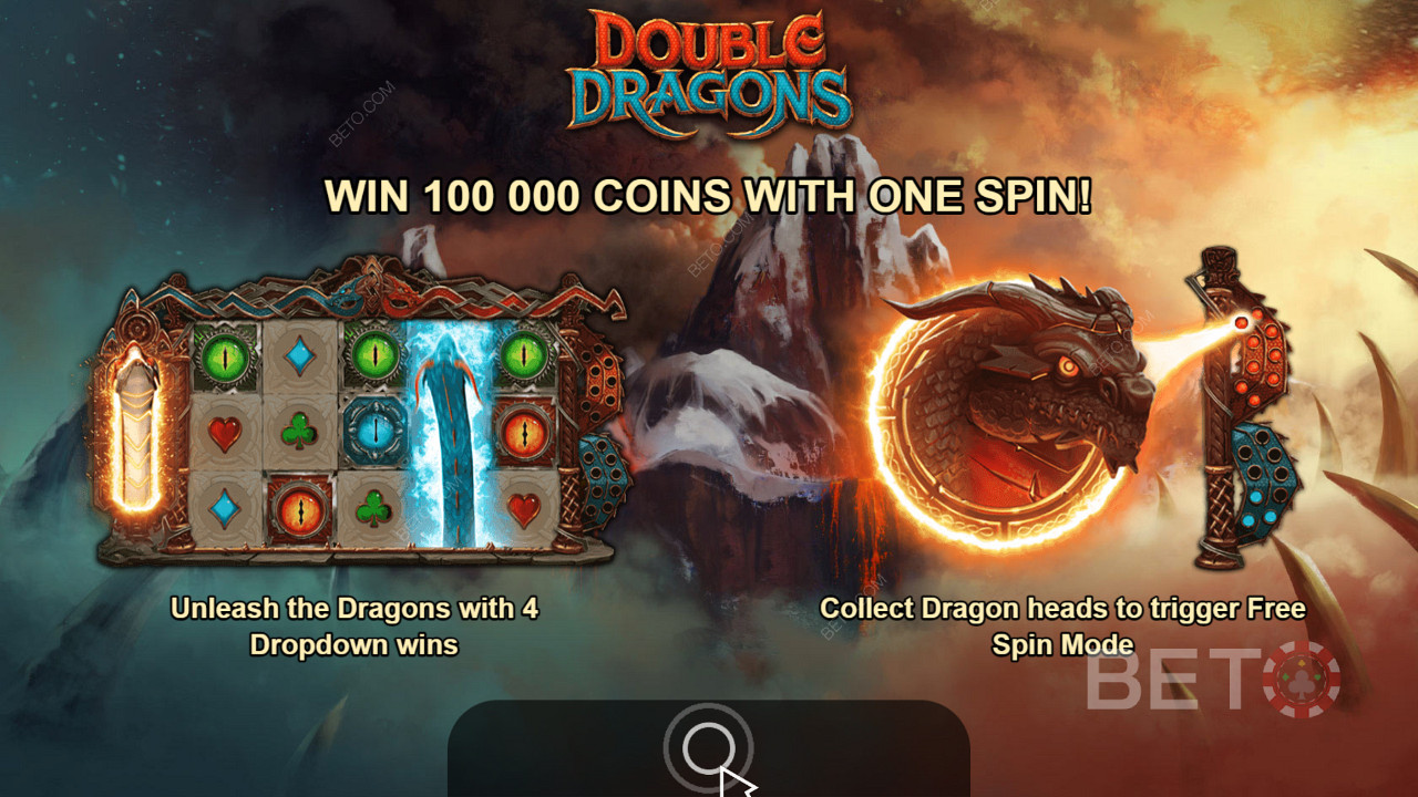 Double Dragons slotunda büyük kazançlar elde etmek için ejderhaların gücünü kullanın
