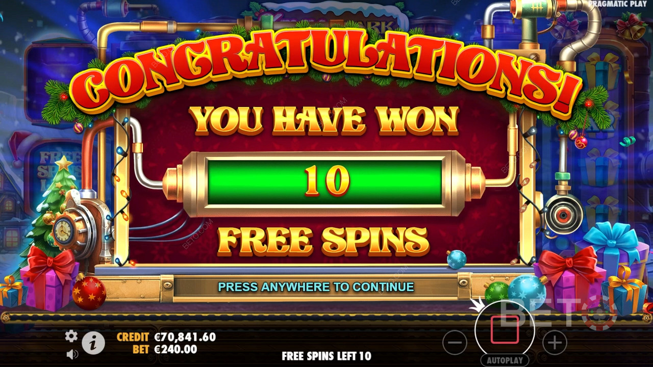 Xmas Spark Slot oyununda bahsinizin 10.000 katını kazanın!