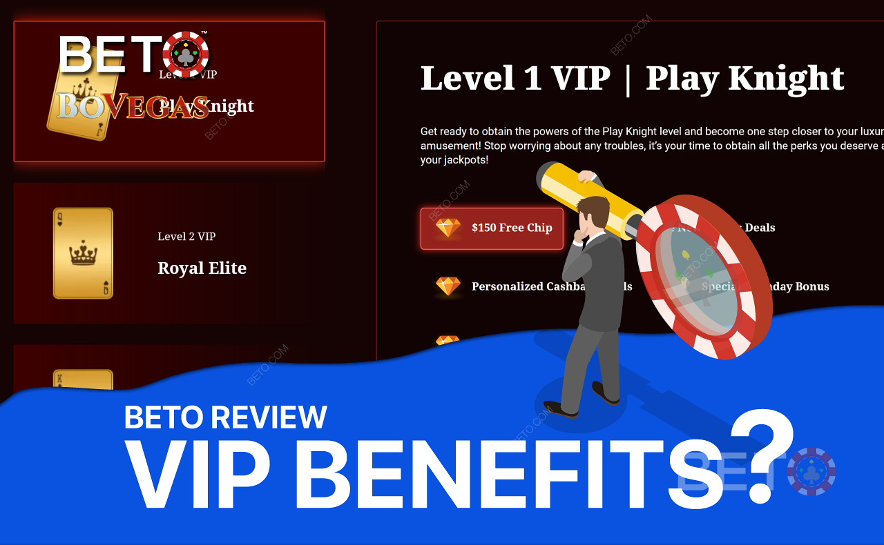 Ücretsiz Chip ve bonus para gibi özel ödüller için VIP Kulübüne katılın