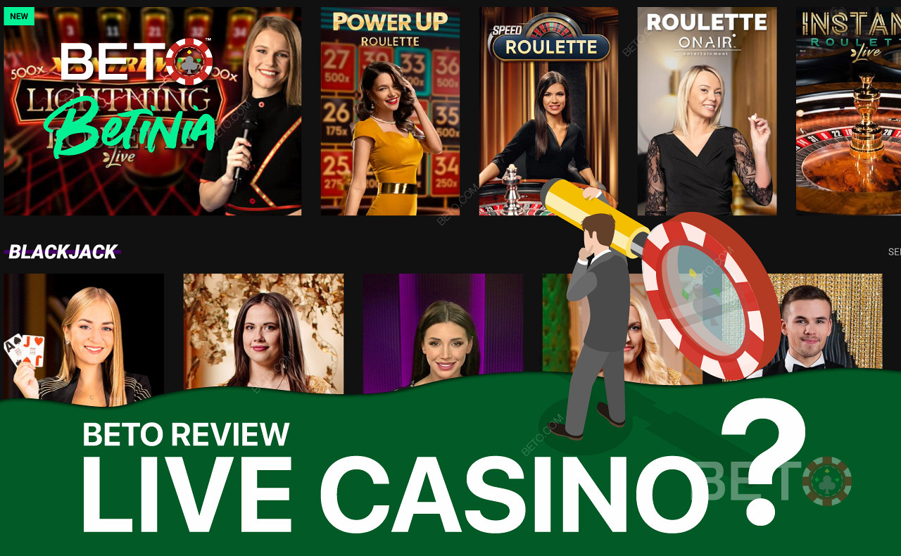 Canlı casino oyunlarından oluşan muhteşem bir koleksiyonun keyfini çıkarın