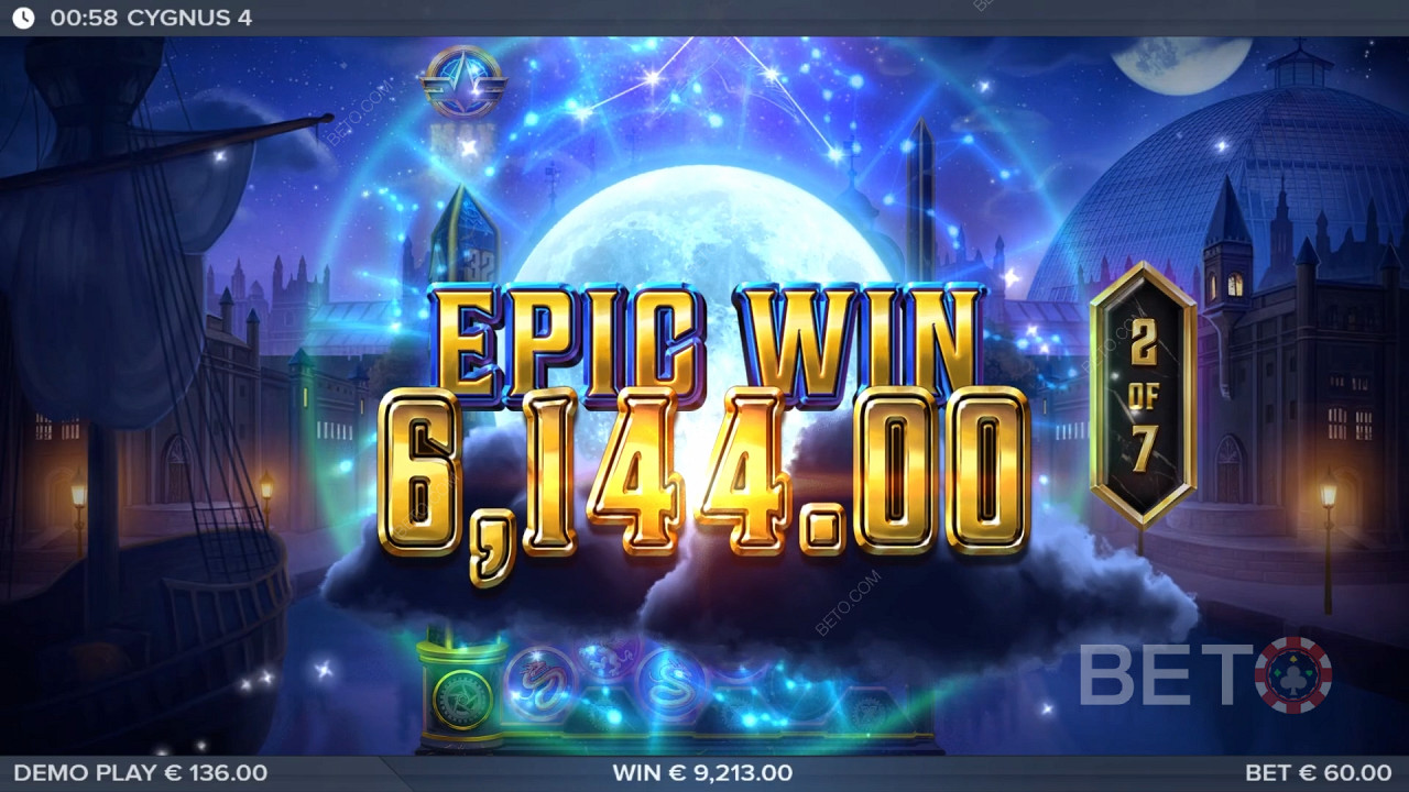 Cygnus 4 Online Slot oyununda bahsinizin 50.000 katını kazanın!