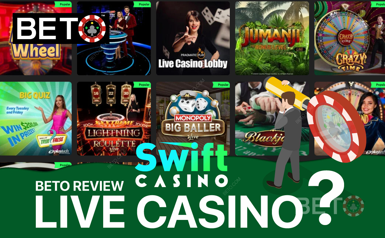 Swift Casino size canlı casino oyunlarının keyfini çıkarma fırsatı sunuyor