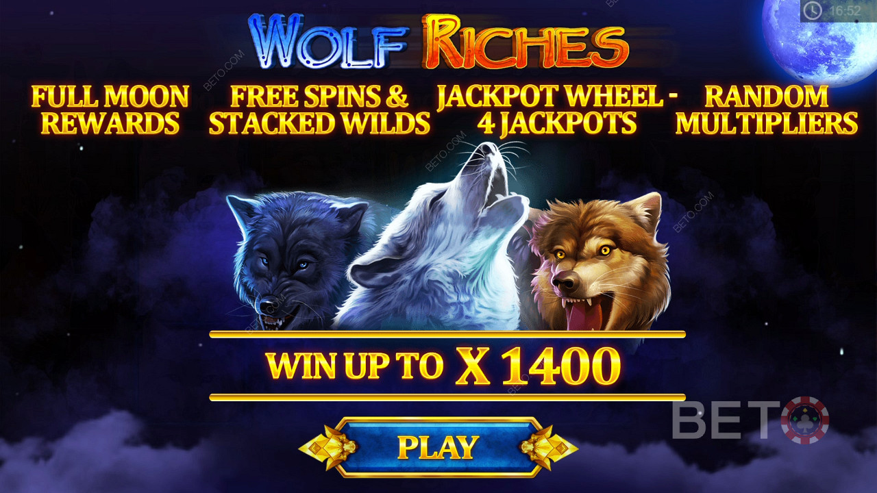 Wolf Riches slotunda ücretsiz dönüşler, çarpanlar, jackpotlar ve Yığılmış Wilds