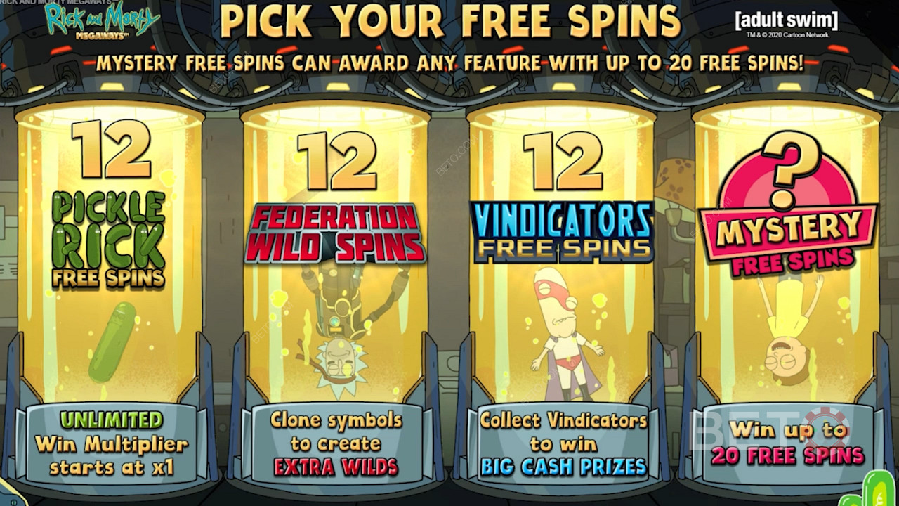 Çeşitli Free Spins türleri arasından seçim yapın