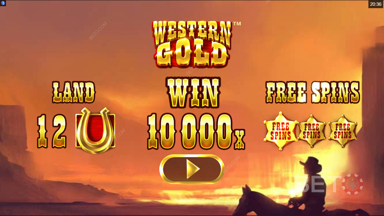 Giriş ekranı Western Gold
