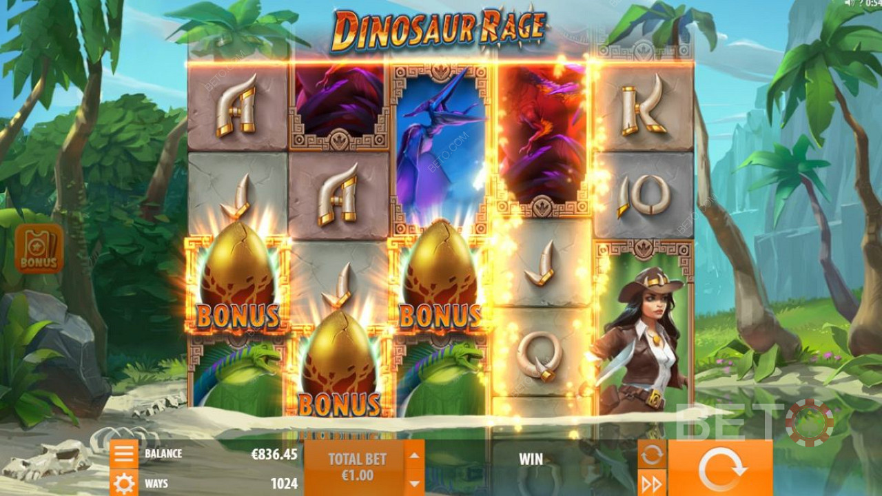 Özel bonuslar Dinosaur Rage
