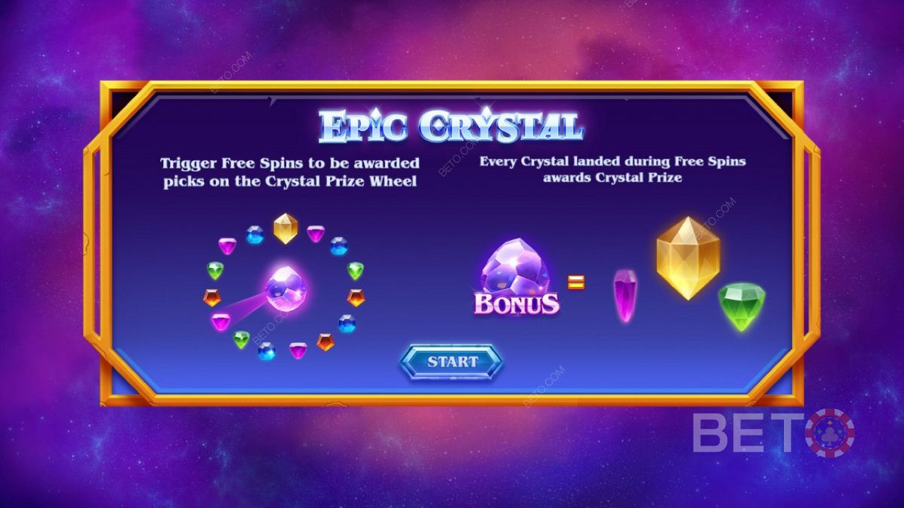 Epic Crystal Giriş Ekranı - Bonus ve Ücretsiz Döndürme