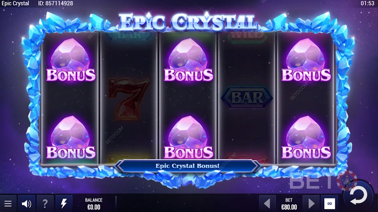 Bonus Turunun Başlatılması Epic Crystal