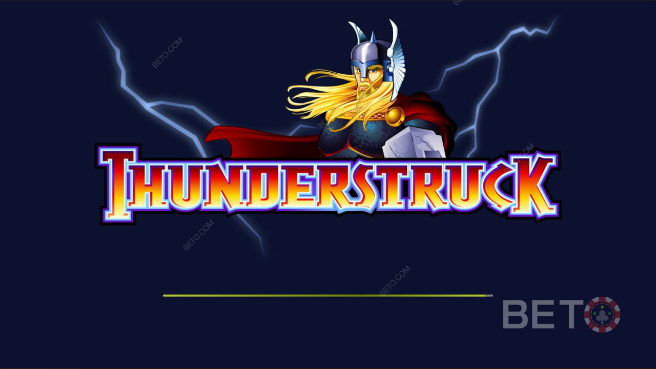 Karanlık temalı giriş ekranı Thunderstruck