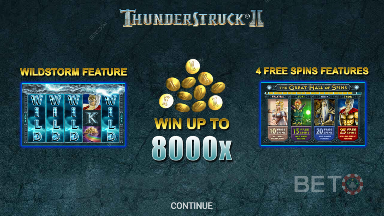Giriş ekranı Thunderstruck II