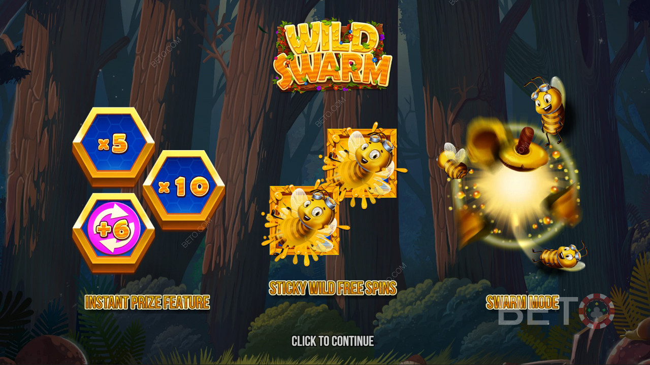Wild Swarm online slotunda güçlü bonus özelliklerinin keyfini çıkarın
