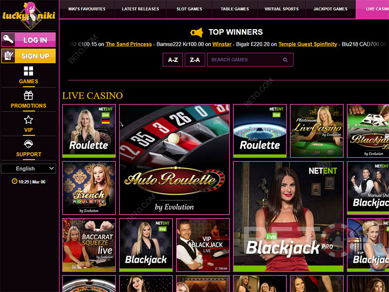 Lucky Niki casino en eşsiz online casinolardan biridir. İlk para yatırma bonusunuzu alın.