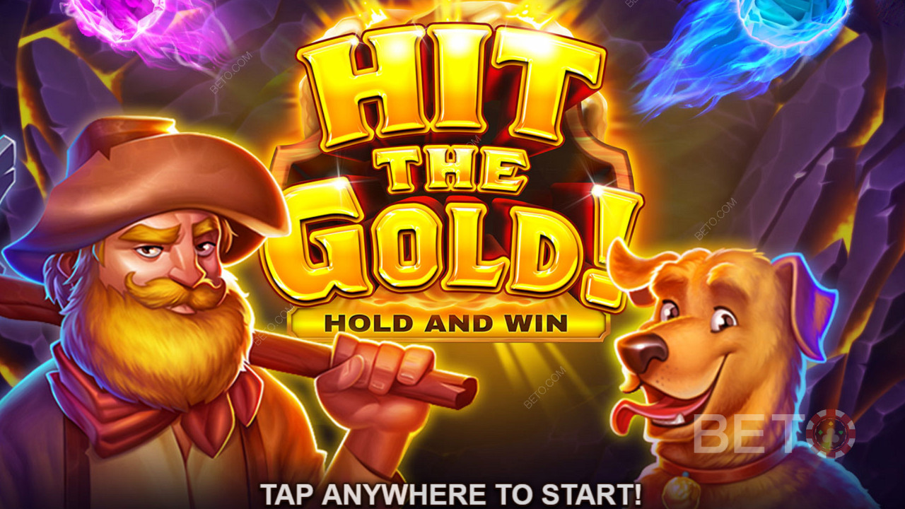 Gösterişli Hold & Win oyunu Hit the Gold! Online Slot