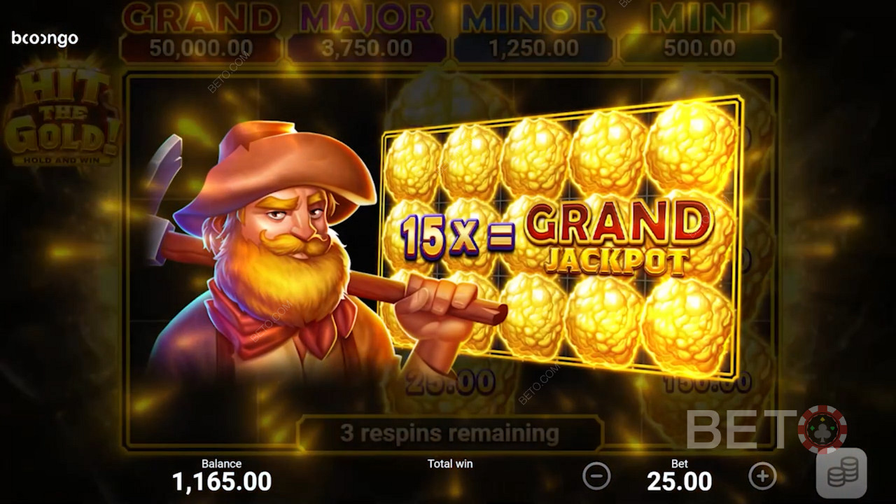 Oyuncular Bonus Oyun turu sırasında 4 farklı Jackpot ödülü kazanabilirler