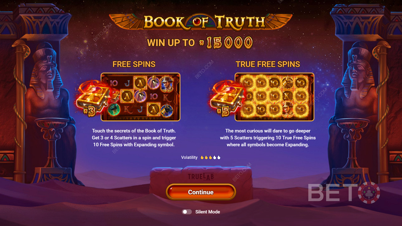 Book of Truth slotunda Ücretsiz Döndürme ve Gerçek Döndürme
