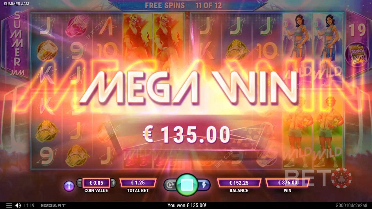 Summer Jam slot makinesindeki Free Spins ile büyük kazançların tadını çıkarın