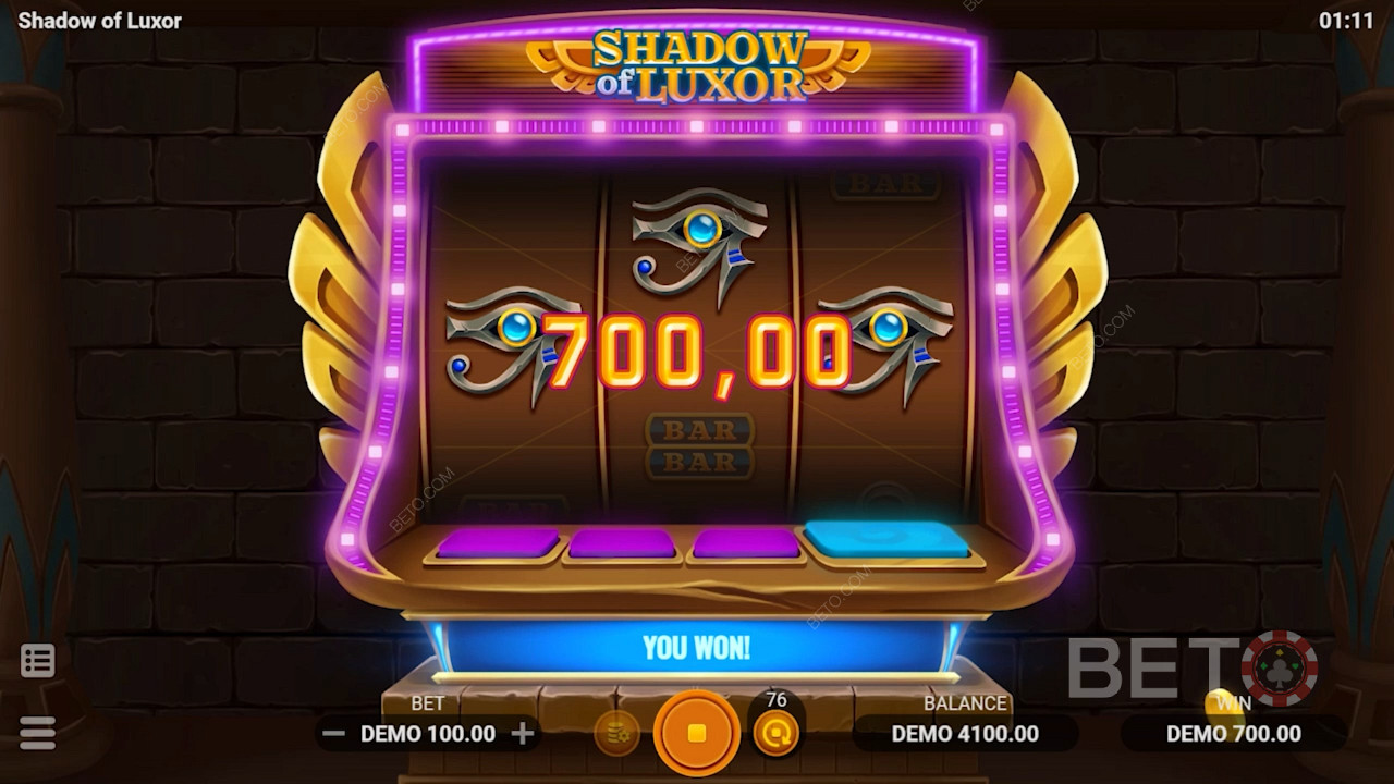 Antik uygarlıkların yer aldığı Shadow of Luxor slot oyununda benzersiz ızgara tasarımı