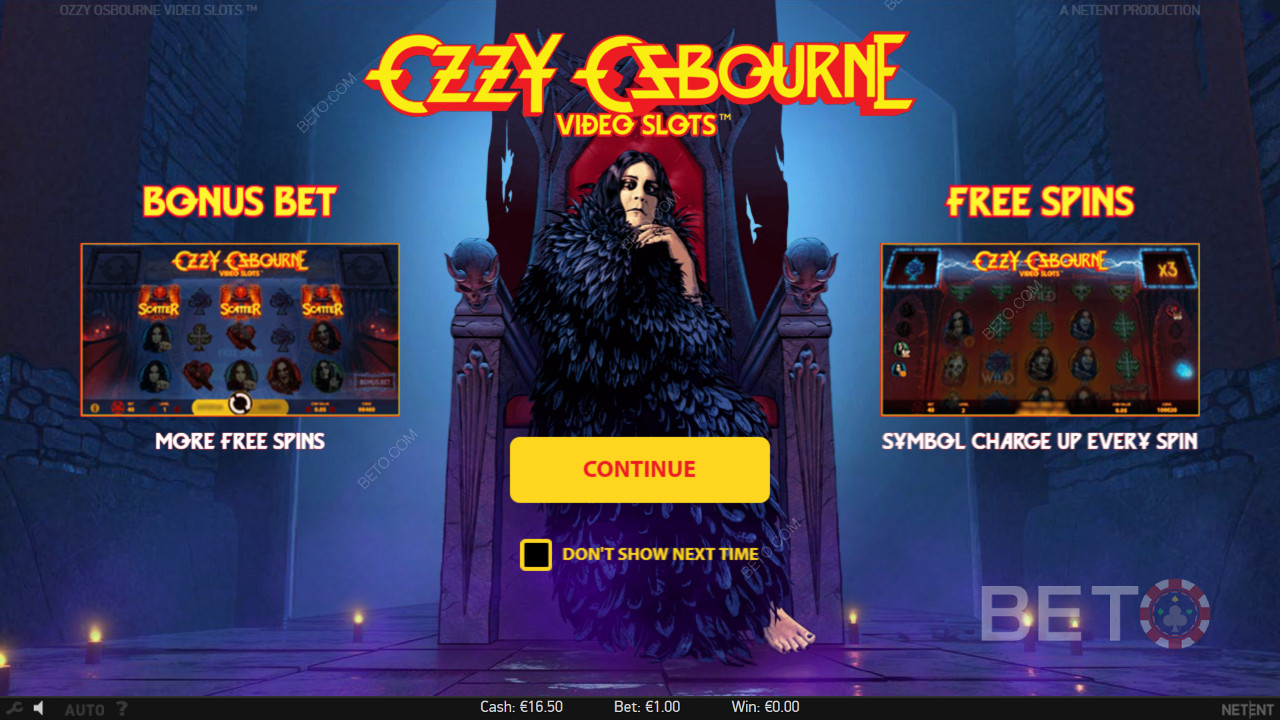 Ozzy Osbourne slot makinesinde Bonus Bahis ve Ücretsiz Döndürmelerin keyfini çıkarın