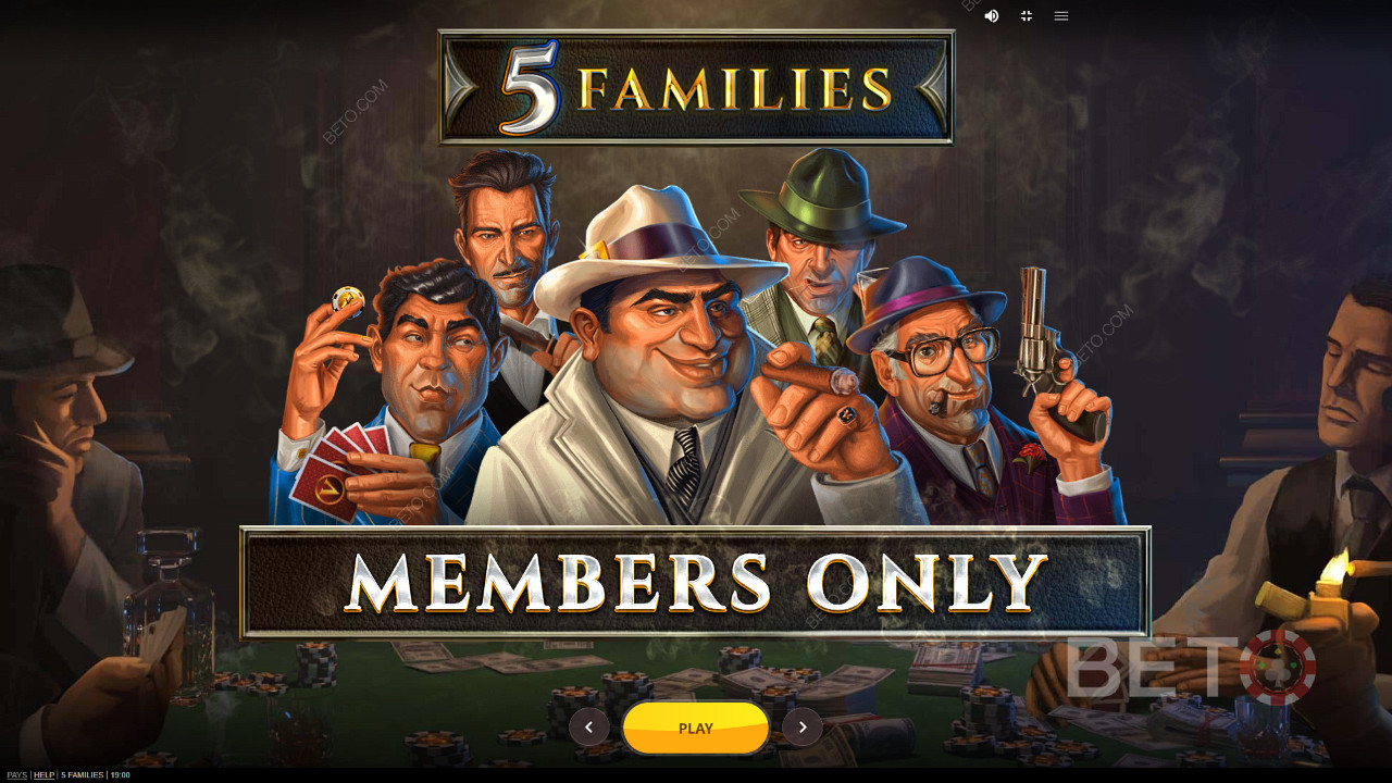 5 Families çevrimiçi slotunda gangsterlerle Poker oynayın
