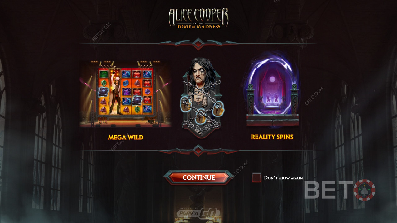 Alice Cooper and the Tome of Madness slotunda Mega Wilds ve Ücretsiz Döndürmelerin keyfini çıkarın