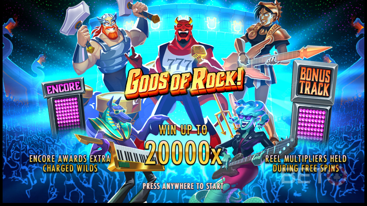 Gods of Rock slotunda birçok güçlü Bonus Özelliğinin keyfini çıkarın