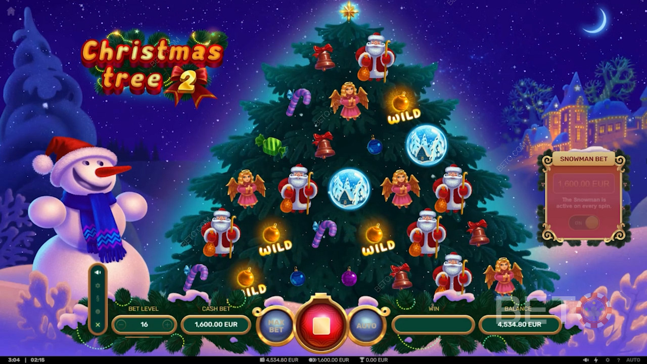 Christmas Tree 2 slotunda benzersiz bir düzenin keyfini çıkarın