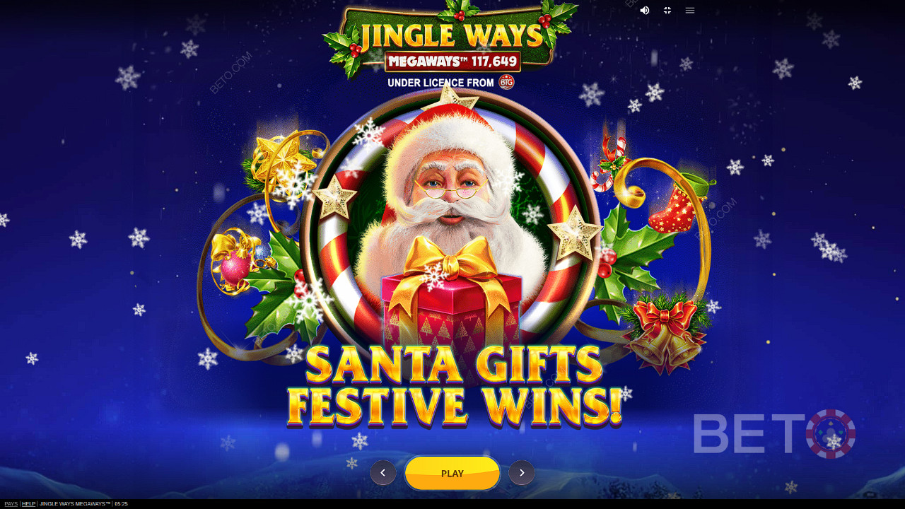 Jingle Way Megaways slotunda doğru Noel ruhuna girin ve Noel