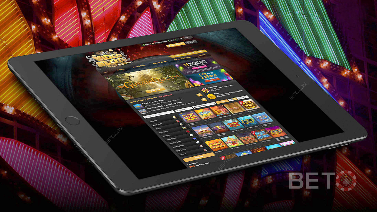 Mobil VideoSlot casino - tabletler, akıllı telefonlar