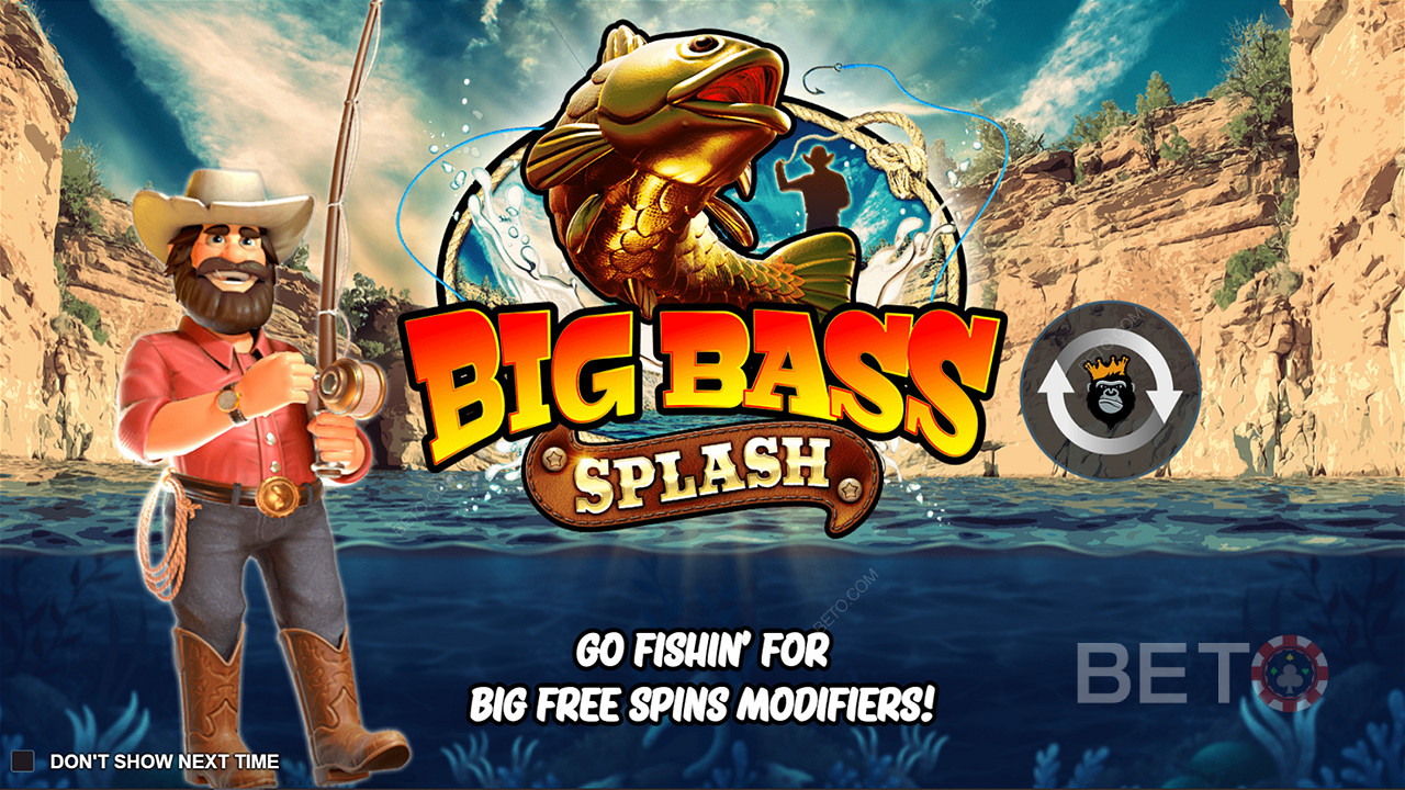 Big Bass Splash, balıkçılık slotu severleri eğlendirecek heyecan verici bir slottur