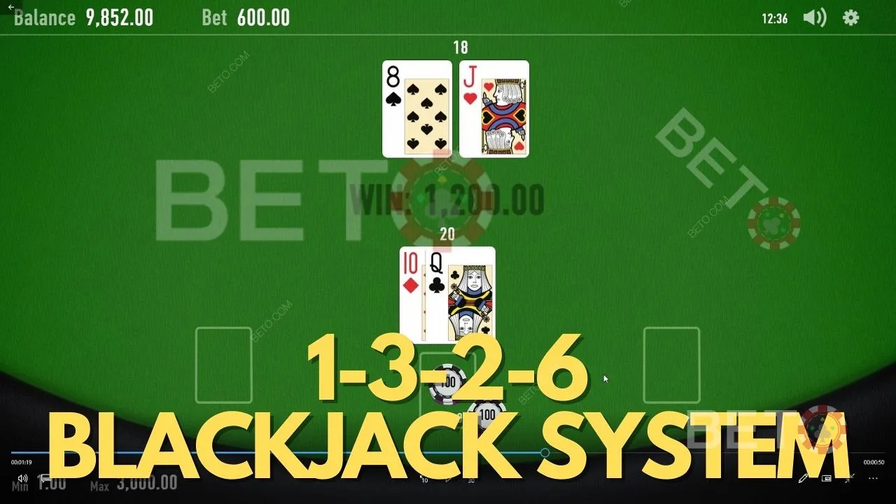 Bizimle 1-3-2-6 Blackjack Bahis Sisteminde ustalaşmayı ve kusursuz bir şekilde kullanmayı öğrenin