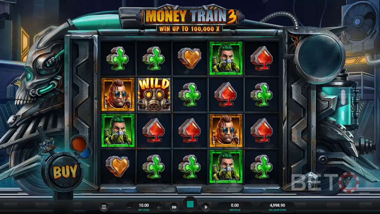 Money Train 3 slotunda temel oyunda sağlam bir Respin turunun keyfini çıkarın