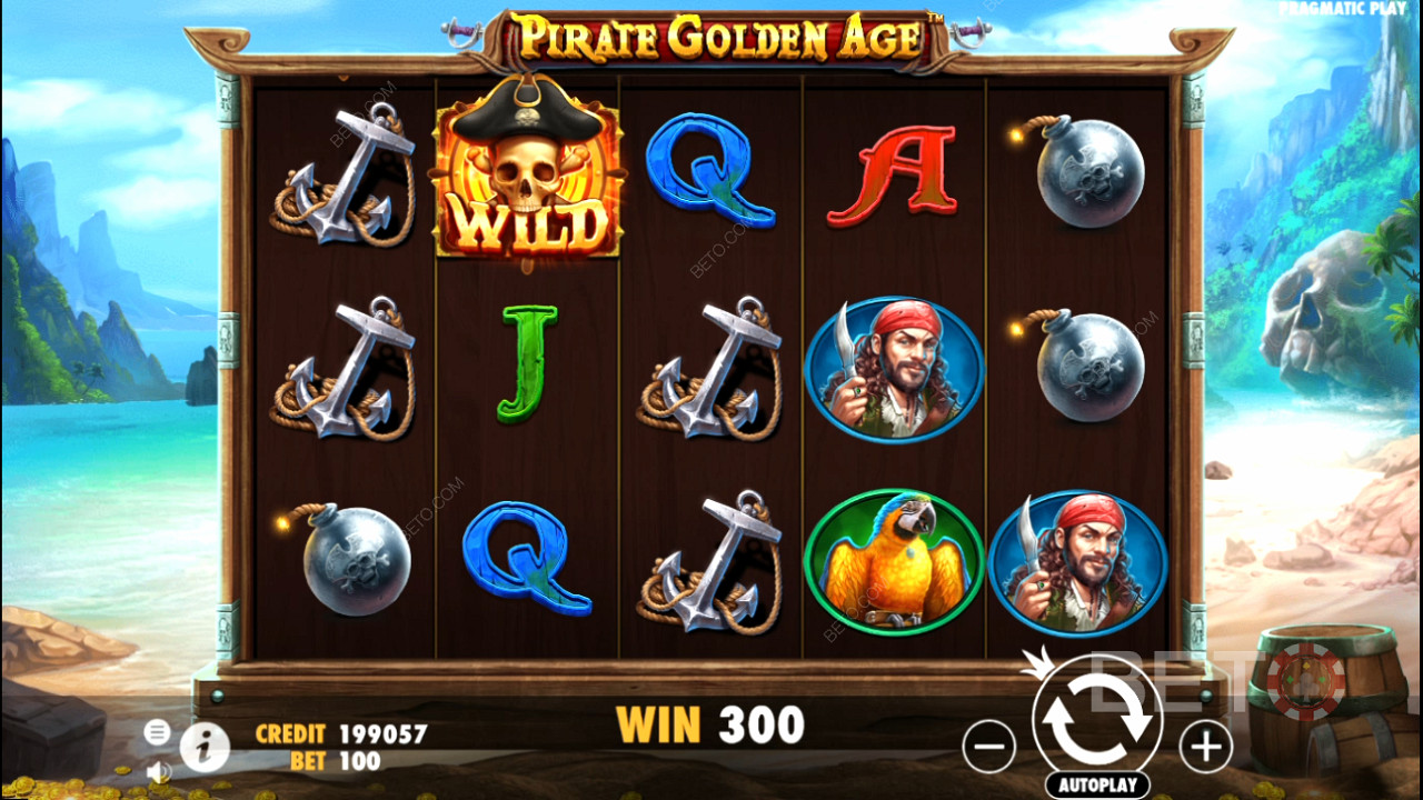 Pirate Golden Age slotunda normal ödeme sembolleri bile büyük ödemeler sağlayabilir