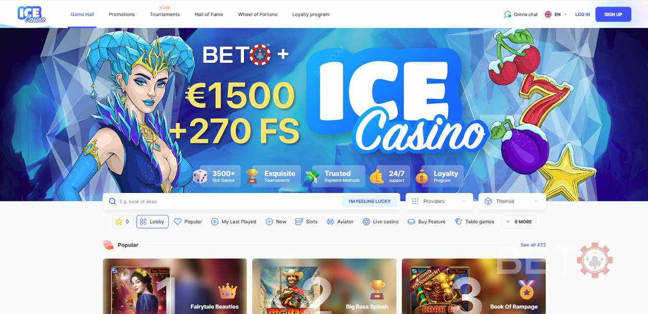 ICE Casino Site Navigasyonu ve Arayüzü Kullanıcı Dostudur