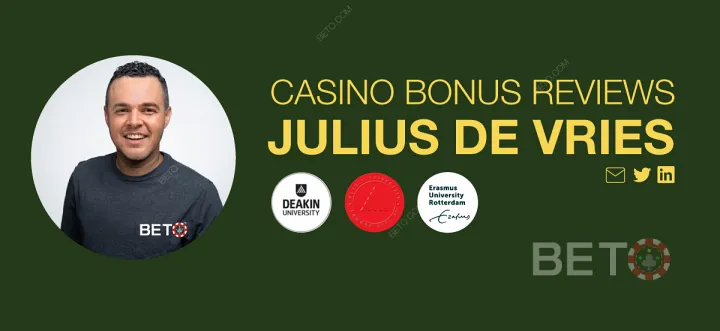 Casino Bonusları ve Şartları Yorumcusu Julius de Vries.